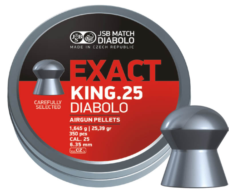 JSB Exact King 6.35mm | 1.645 g | 25.39 gr | 350 Pcs