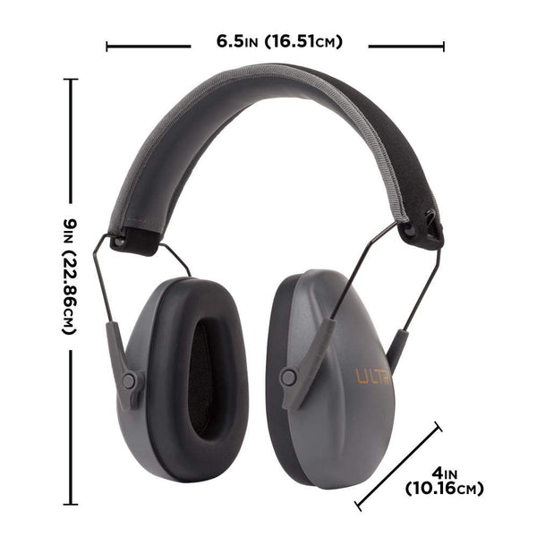 ULTRX Slim Profile Passive Earmuff | Gray