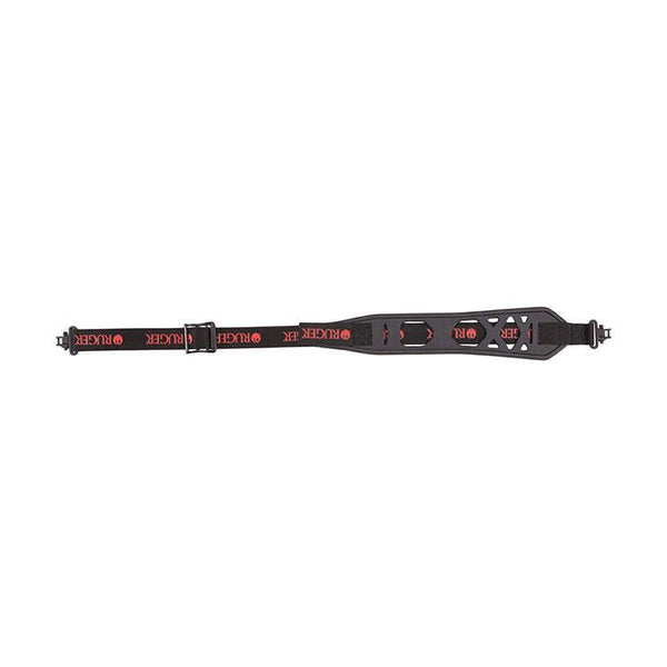 Ruger USA | Boulder Rubber Sling with Swivels, Black & Red