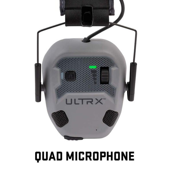 ULTRX Bionic Fuse Bluetooth Electronic Earmuff | Cement Gray