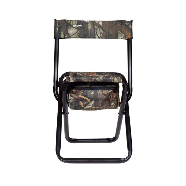 Allen USA | Vanish Folding Hunting Stool with Back, Black G2 Camo
