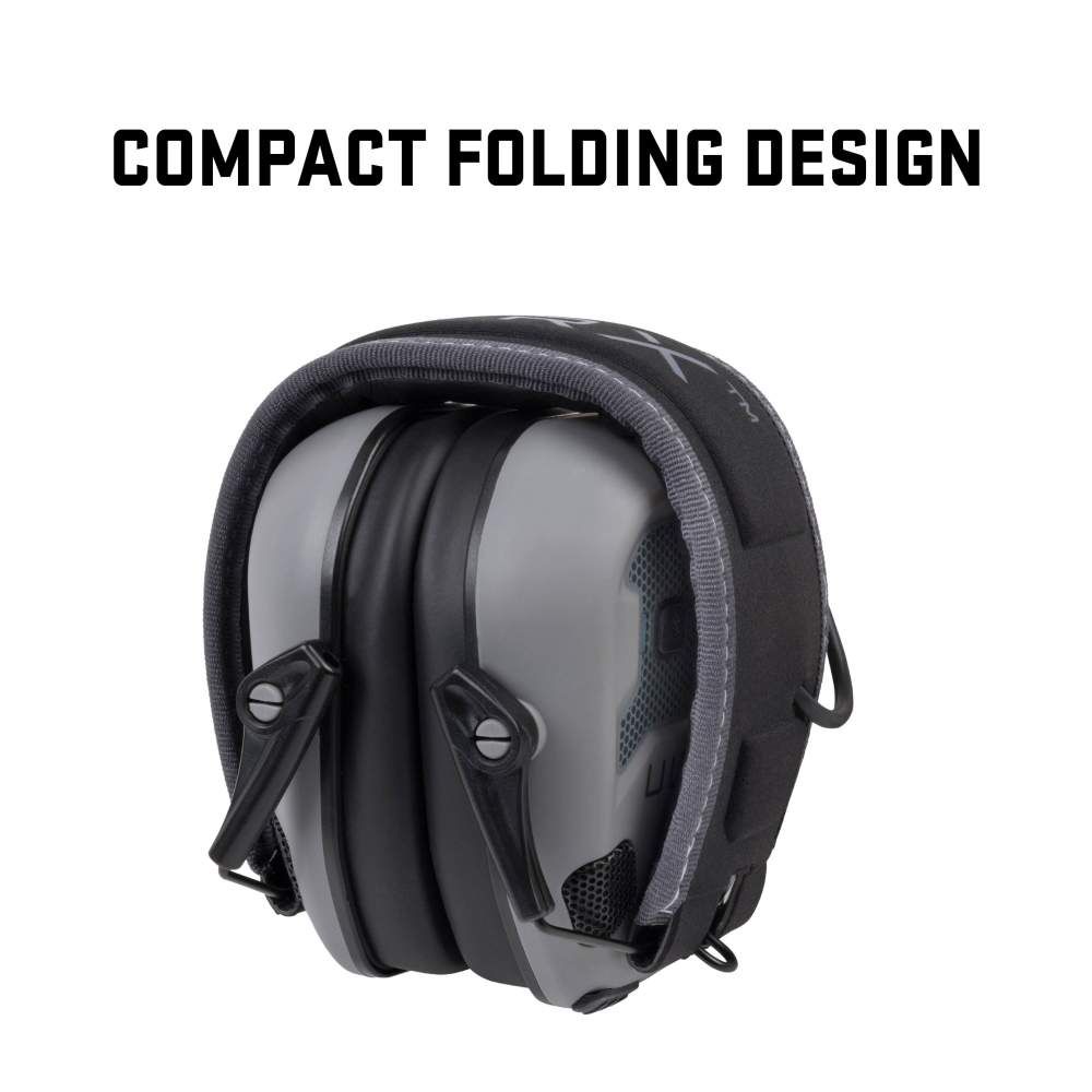 ULTRX Bionic Fuse Bluetooth Electronic Earmuff | Cement Gray