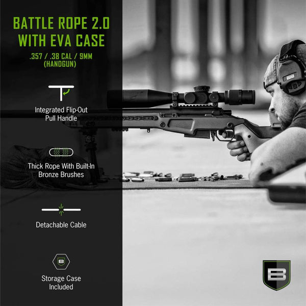 Breakthrough USA | Handgun Battle Rope 2.0 W/ Eva Case | .35, .38 & 9 mm