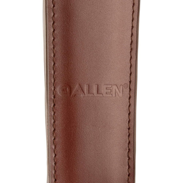 Allen USA | Deer Head Padded Leather Rifle Sling with Swivels | Brown