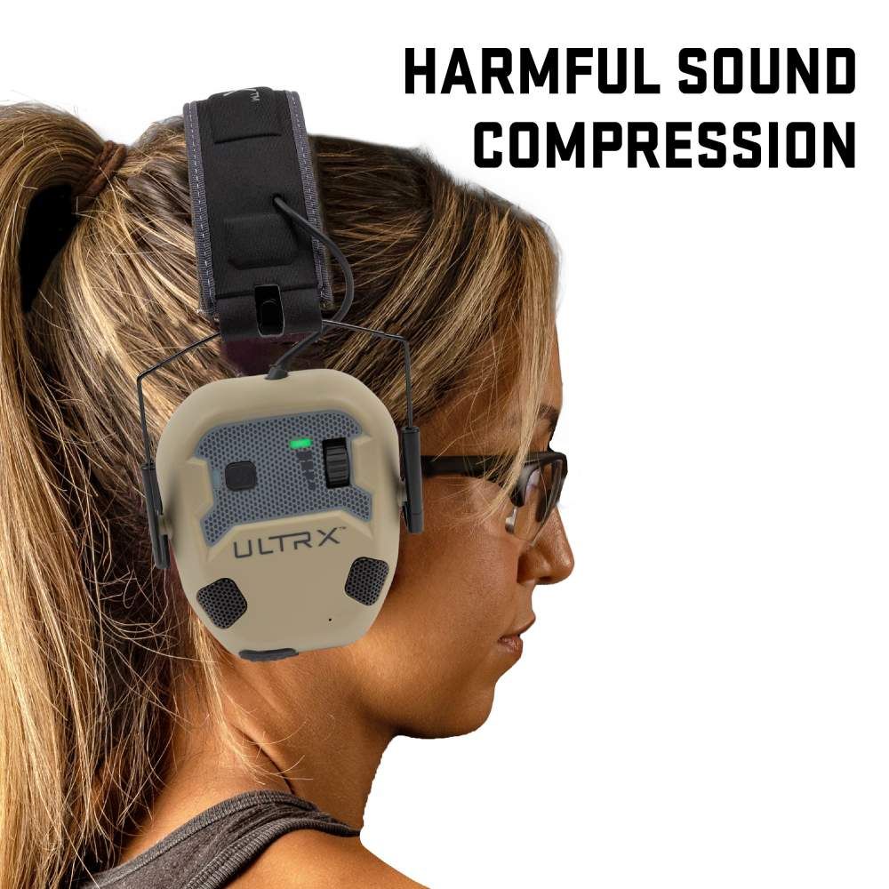 ULTRX Bionic Fuse Bluetooth Electronic Earmuff | FDE