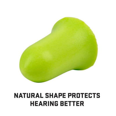 ULTRX Tapered Foam Ear Plugs, 50-Pairs Jar | Lime