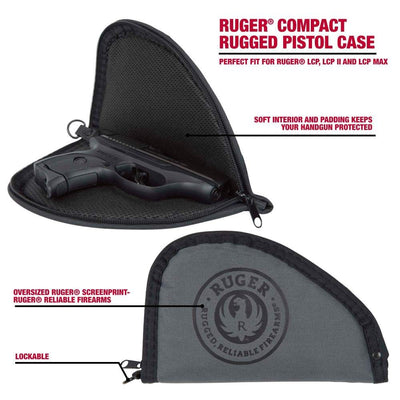 Ruger USA | Compact 8” Pistol Case | Gray