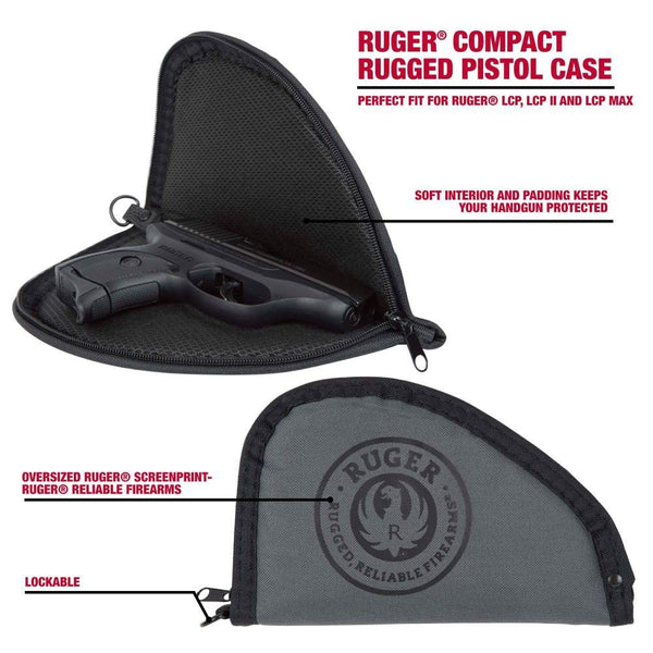 Ruger USA | Compact 8” Pistol Case | Gray
