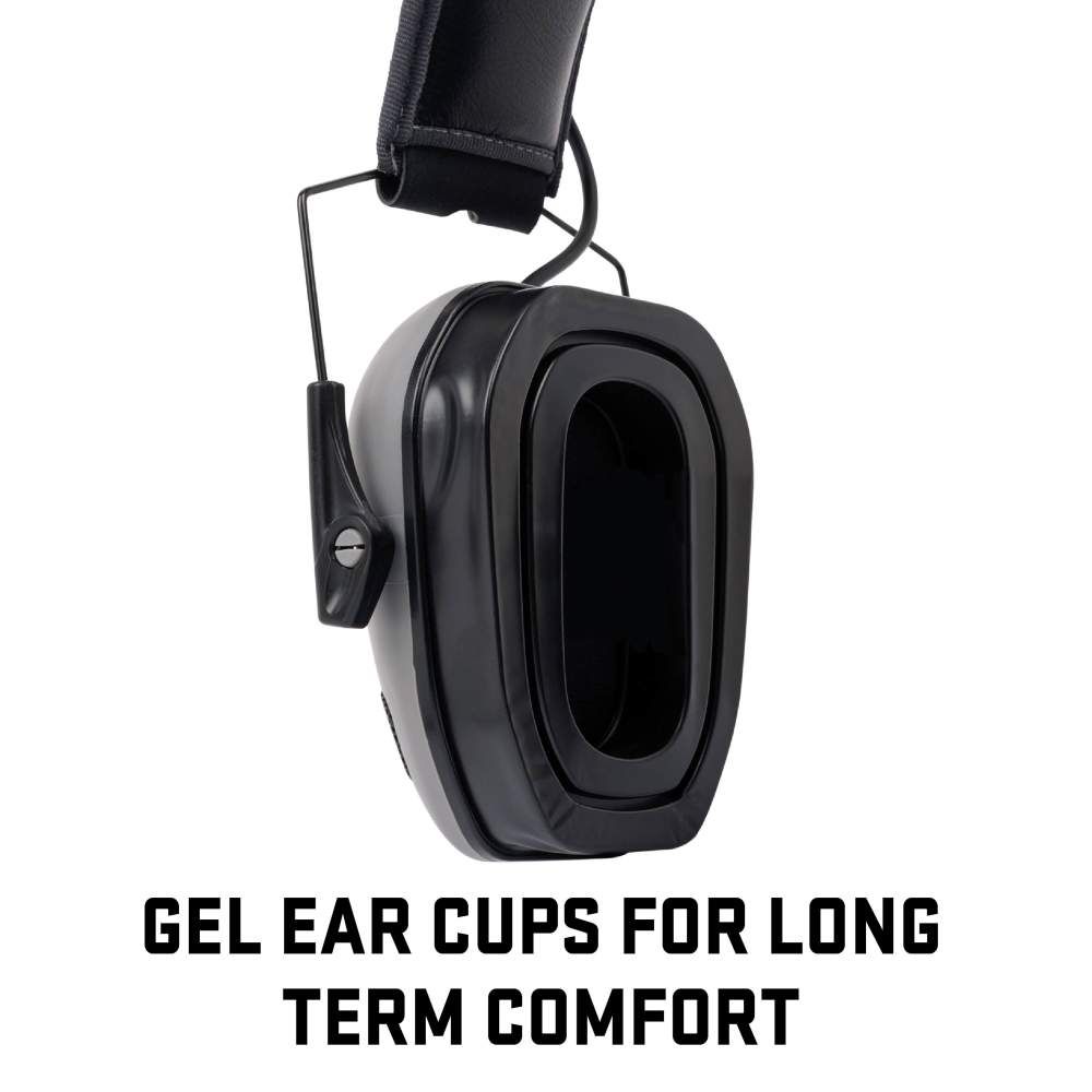 ULTRX Bionic Fuse Bluetooth Electronic Earmuff | Cement Gray
