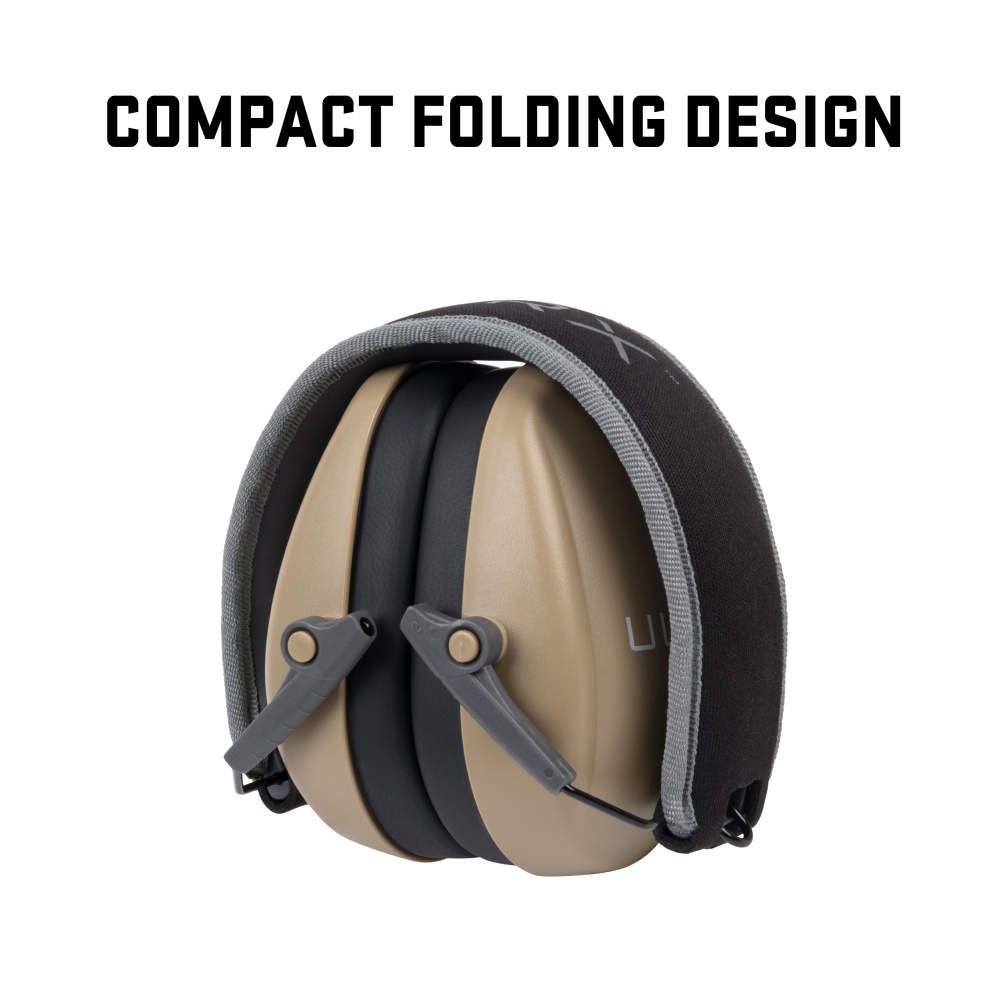 ULTRX Slim Profile Passive Earmuff | Taupe