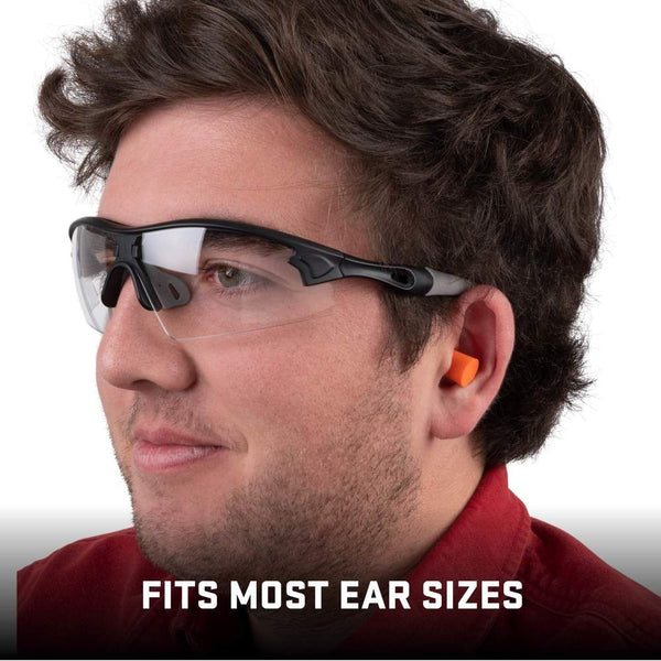 ULTRX Foam Ear Plugs, 50-Pairs Bag | Orange