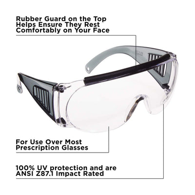 Allen Safety Glasses Impact Resistance - Clear