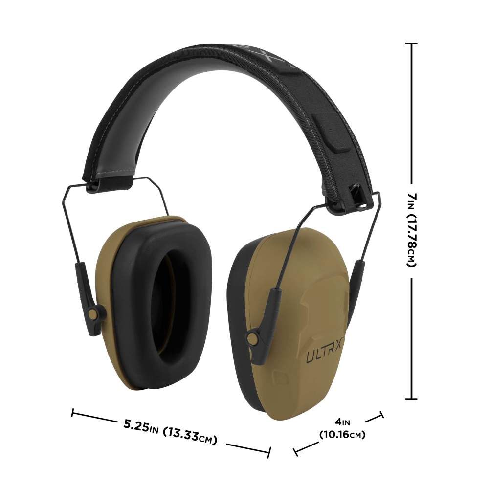 ULTRX Shield Passive Earmuff | FDE