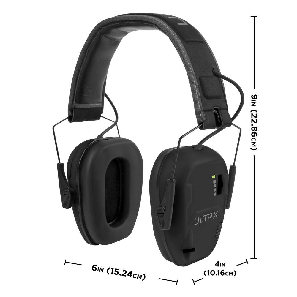 ULTRX Bionic Electronic Earmuff | Midnight Gray