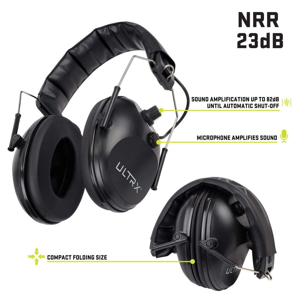 ULTRX Electronic Earmuff | Black