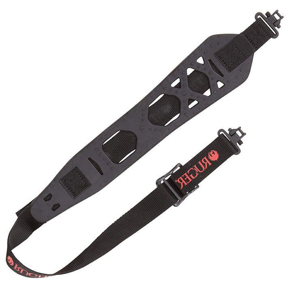 Ruger USA | Boulder Rubber Sling with Swivels, Black & Red