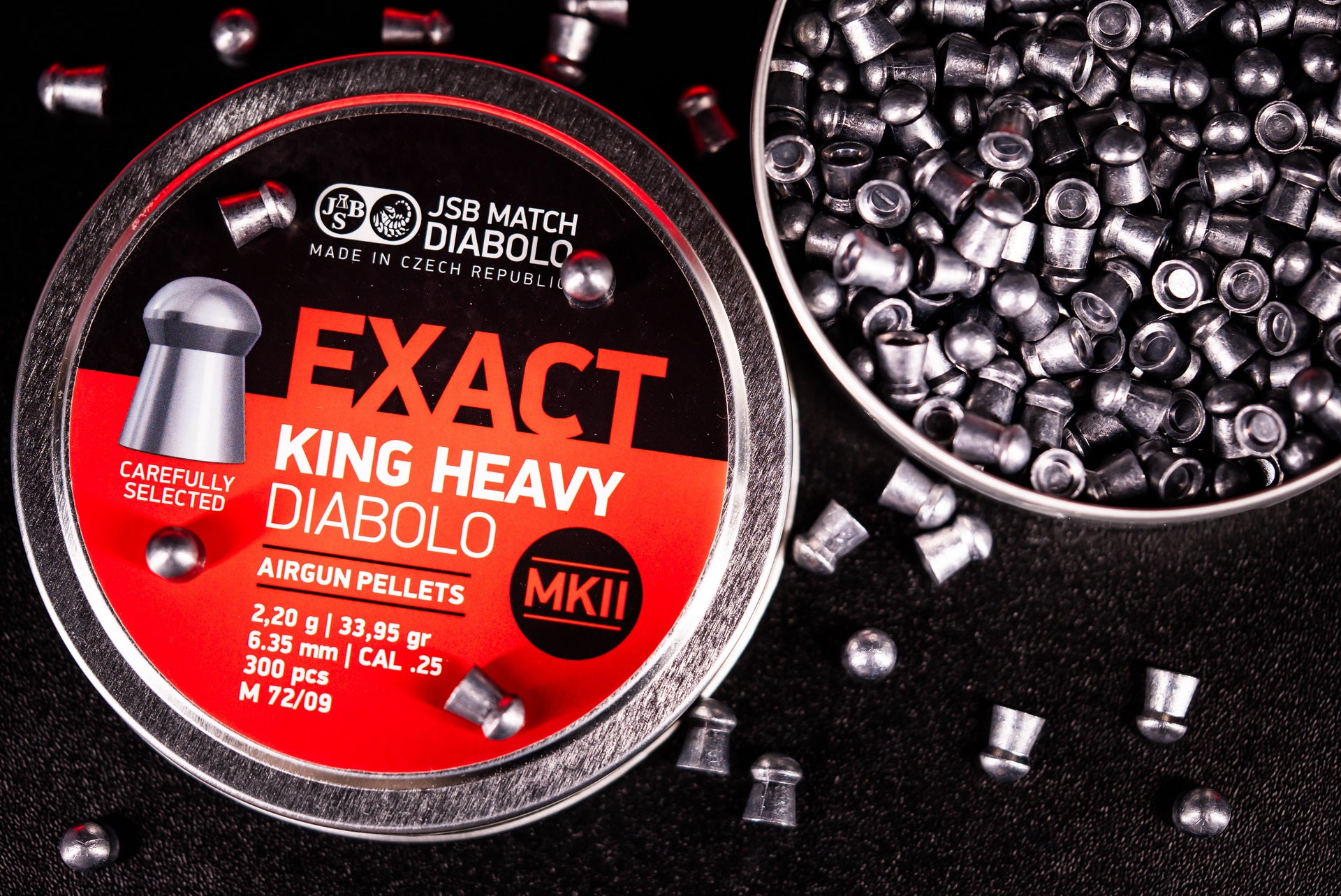 JSB Exact King Heavy MKII 6.35mm | 2.20 g | 33.95 gr | 300 Pcs