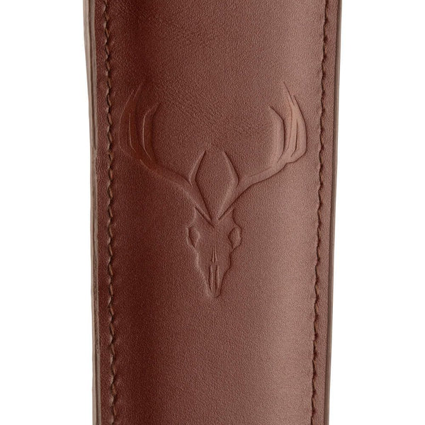 Allen USA | Deer Head Padded Leather Rifle Sling with Swivels | Brown