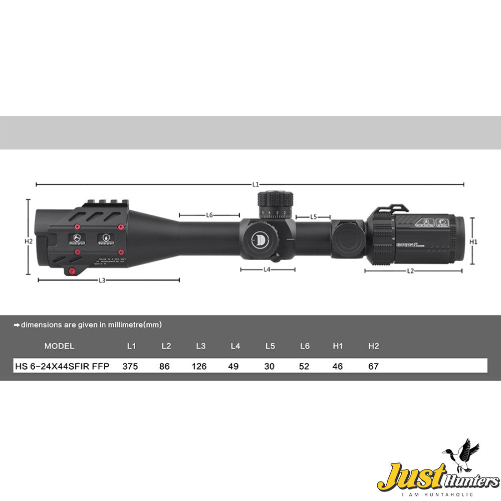 Discovery Optics HS 6-24X44 SFIR FFP Scope