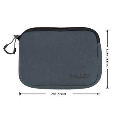 Allen Company Neoprene Pistol Pouch, Compact Handguns up to 7”, Charcoal