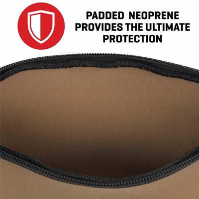 Allen Company Neoprene Pistol Pouch, Compact Handguns up to 7”, FDE