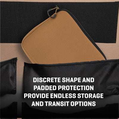 Allen Company Neoprene Pistol Pouch, Full-Size Handguns up to 9”, FDE