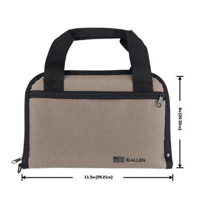 Allen Company Pistol Tote with Pocket, Most Semi-Auto Handguns & Revolvers, Taupe