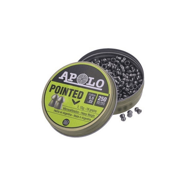 Apolo - Premium Pointed Airgun Pellets - .22 / 5.50 mm - 250 pcs 
