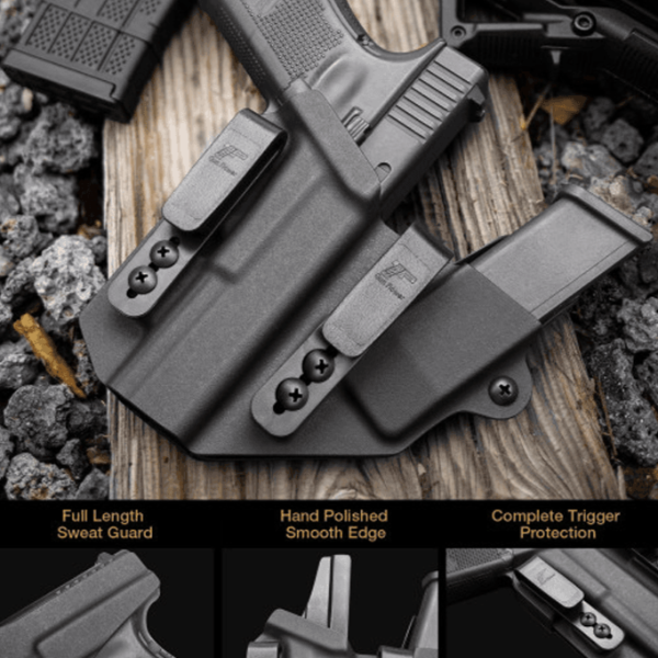 Combo Sidecar Kydex Gun Holster and Single Mag Pouch