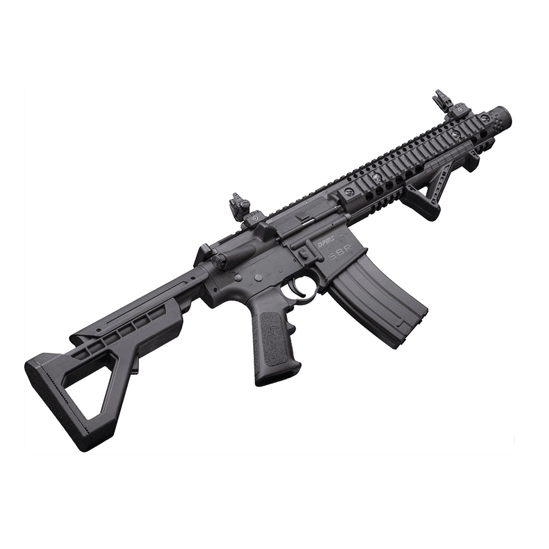 Crosman DPMS SBR Full-Auto CO2 Blowback Powered .177 BB Air Rifle (Color: Black)