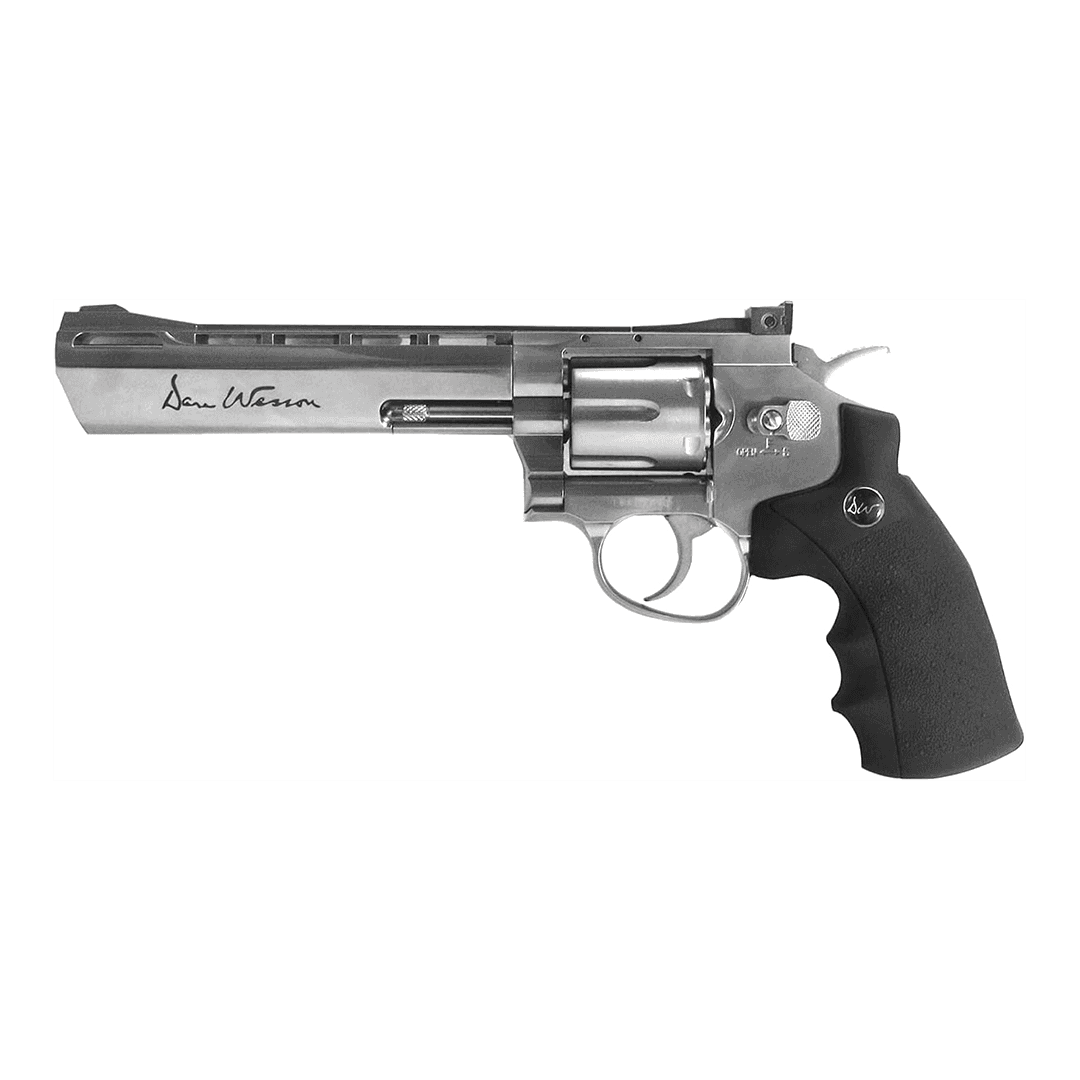 Dan Wesson CO2 Powered 4.5mm Airgun Revolver (Color: Silver / 6