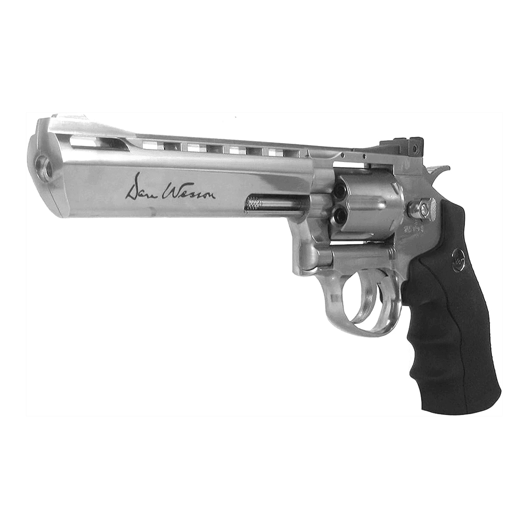 Dan Wesson CO2 Powered 4.5mm Airgun Revolver (Color: Silver / 6