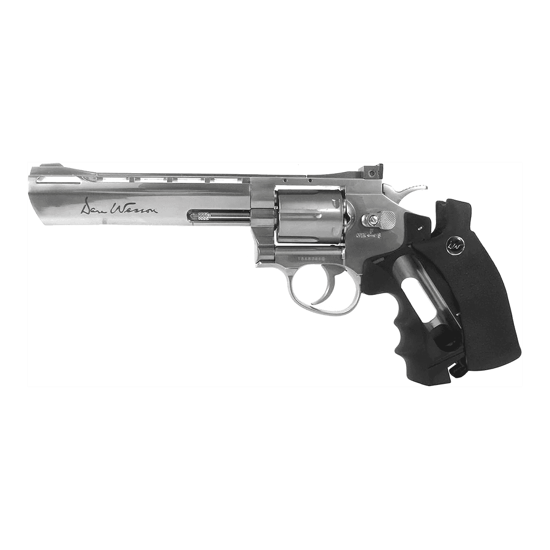 Dan Wesson CO2 Powered 4.5mm Airgun Revolver (Color: Silver / 6