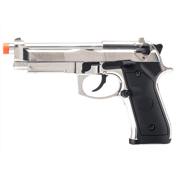 Double Bell M92 Tactical Gas Blowback Airsoft Pistol (Color: Chrome)