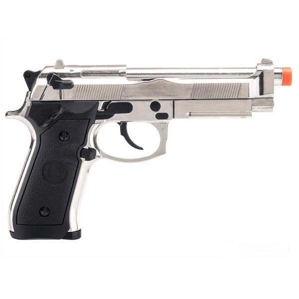 Double Bell M92 Tactical Gas Blowback Airsoft Pistol (Color: Chrome)
