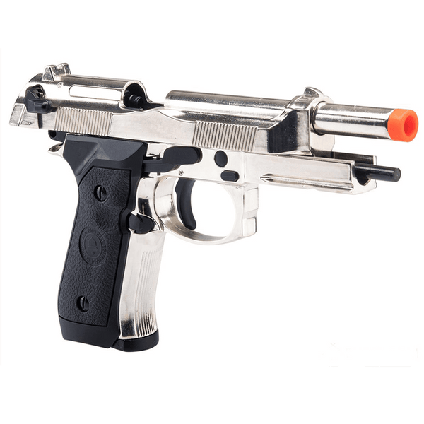 Double Bell M92 Tactical Gas Blowback Airsoft Pistol (Color: Chrome)