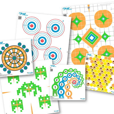 EZ Aim | Fun Assorted Paper Targets | 12 Pack