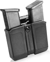 Universal Double Magazine Holder OWB 9mm/.40 Double Stack | Black