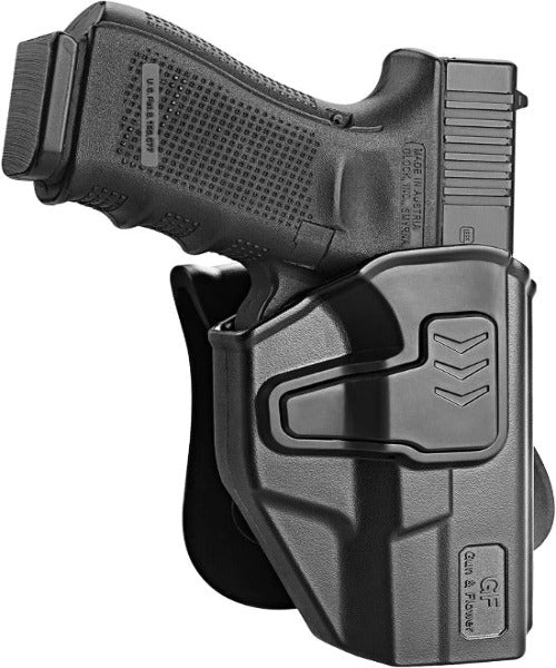 Gun & Flower Polymer OWB Holster Glock 19/23/32 | Black