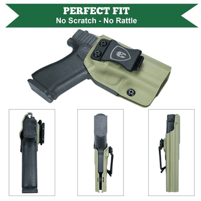 Gun & Flower Glock 17/22/31 IWB Kydex Holster (Army Green)