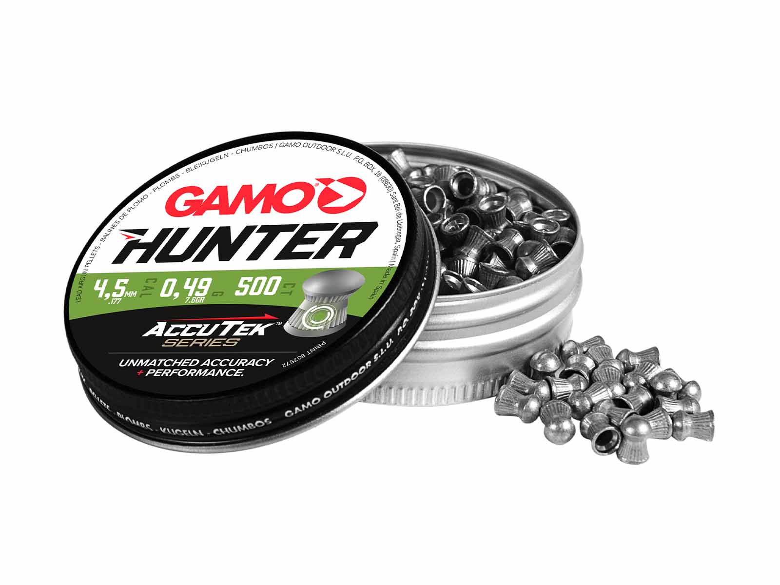 Gamo Hunter Accutek Series Pellets | 4.5MM | 500 Pcs