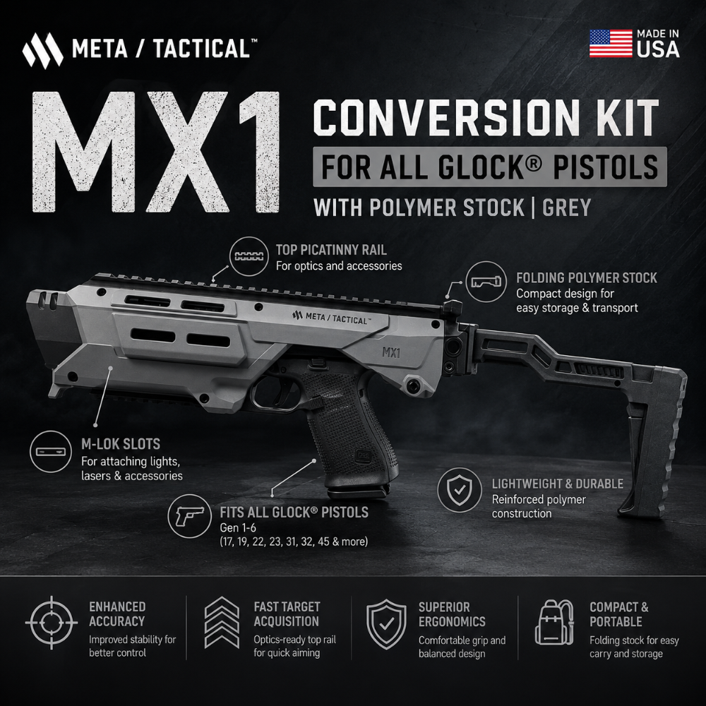 MX1 USA Conversion Kit for All Glocks | Grey
