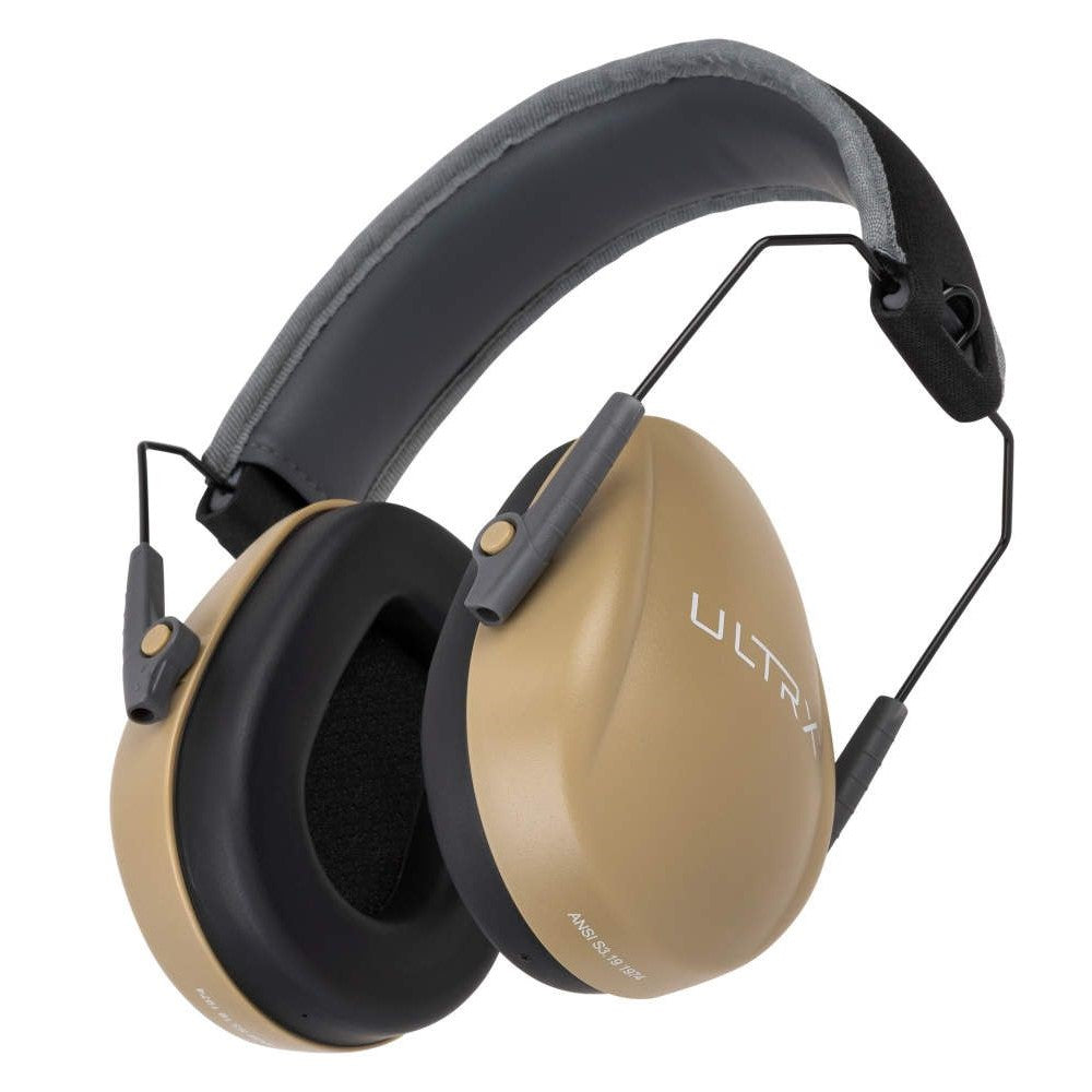 ULTRX Slim Profile Passive Earmuff | Taupe