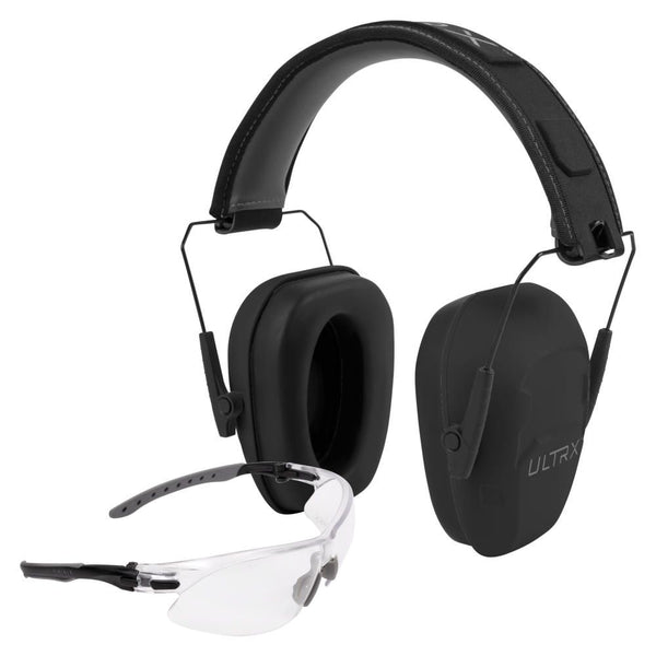 ULTRX Shield Ear & Eye Protection Combo | Midnight Gray