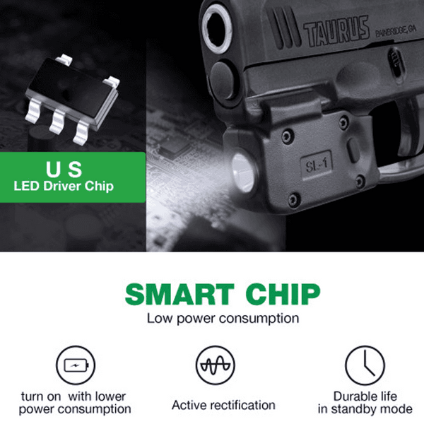 Mini Tactical weapon Light For Taurus G2C/G3C With Holster