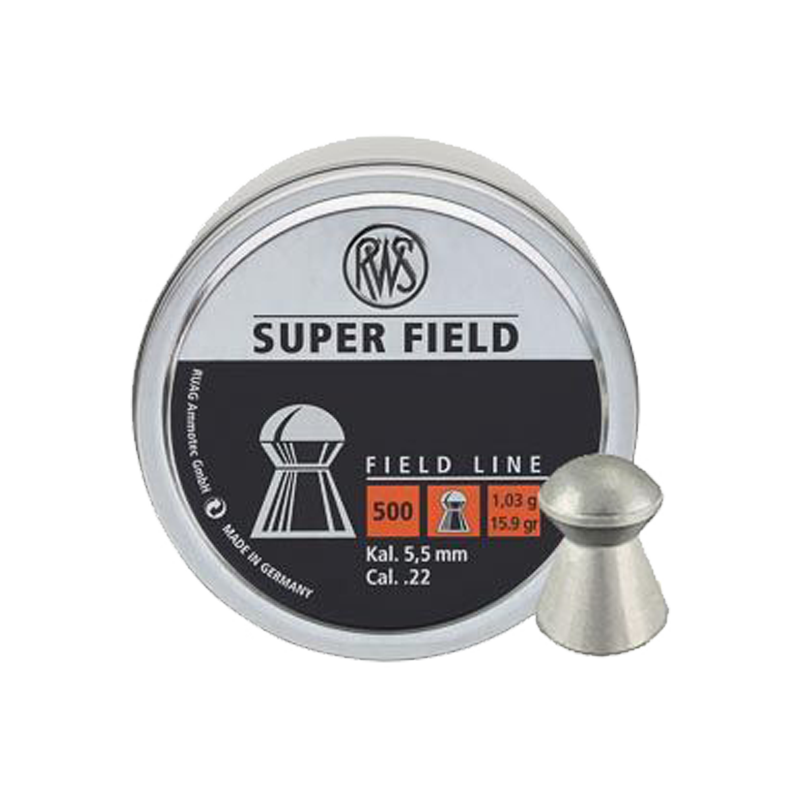 RWS Super Field 5.5mm Pellets – Scopes and Barrels