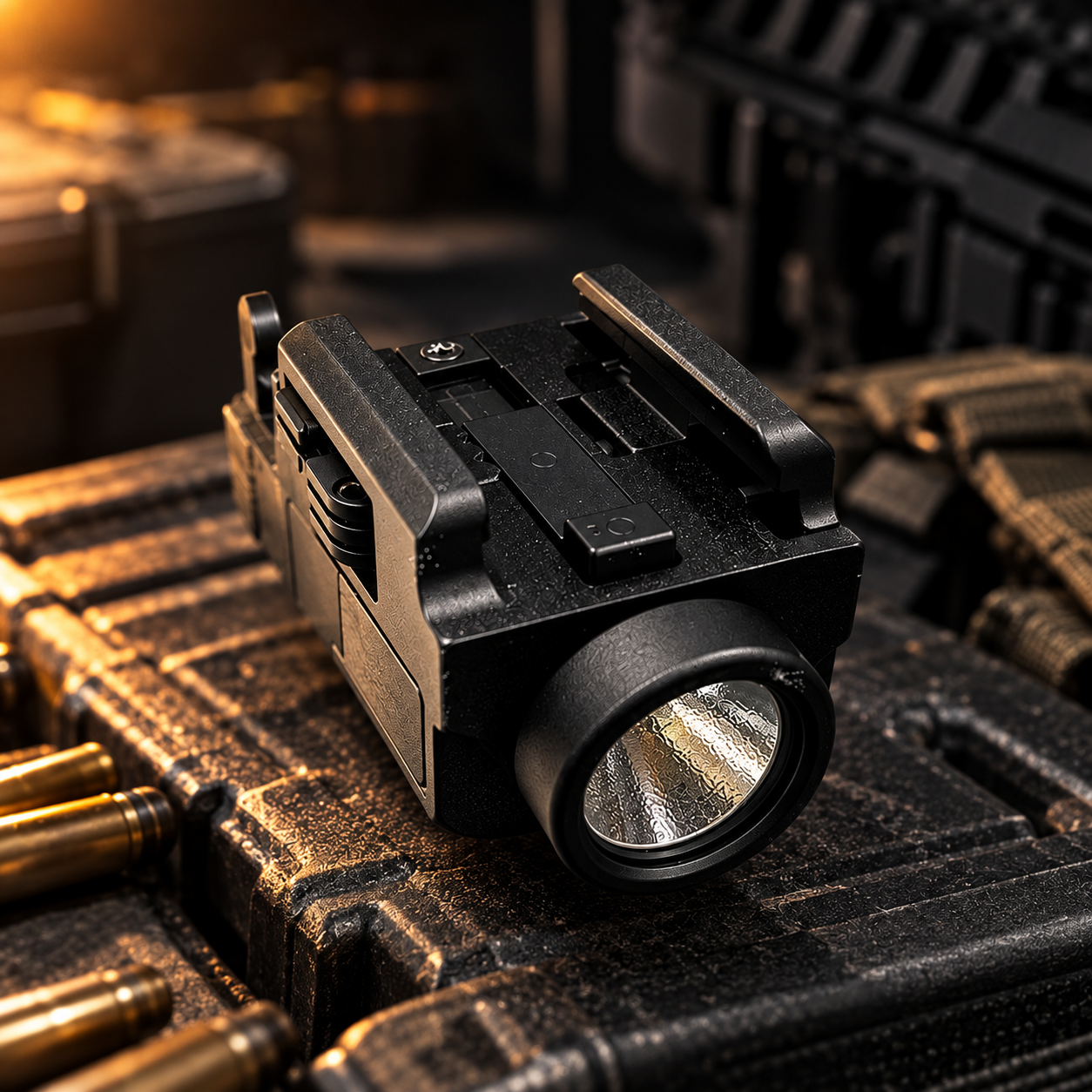 T-REX Sliding Slot Tactical Flashlight | 800 Lumens | Black