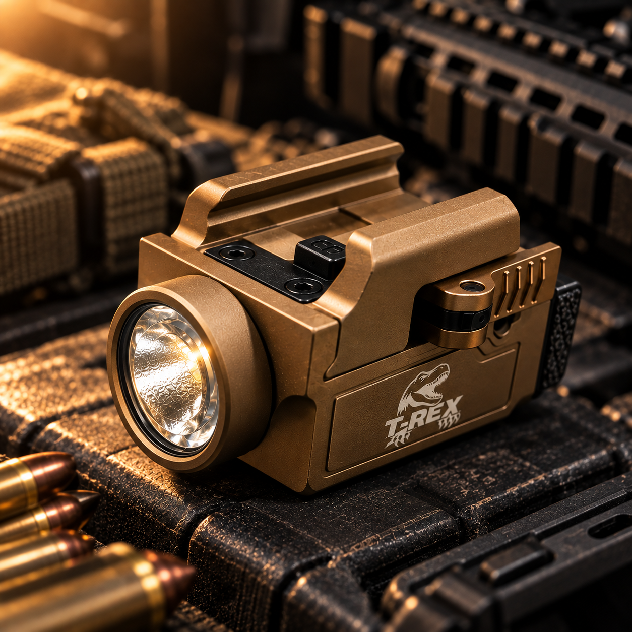 T-REX Compact Tactical Flashlight | 800 Lumens | FDE