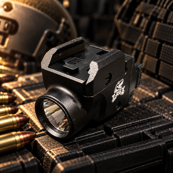 T-REX Compact Laser & Tactical Flashlight | 1200 Lumens | Black