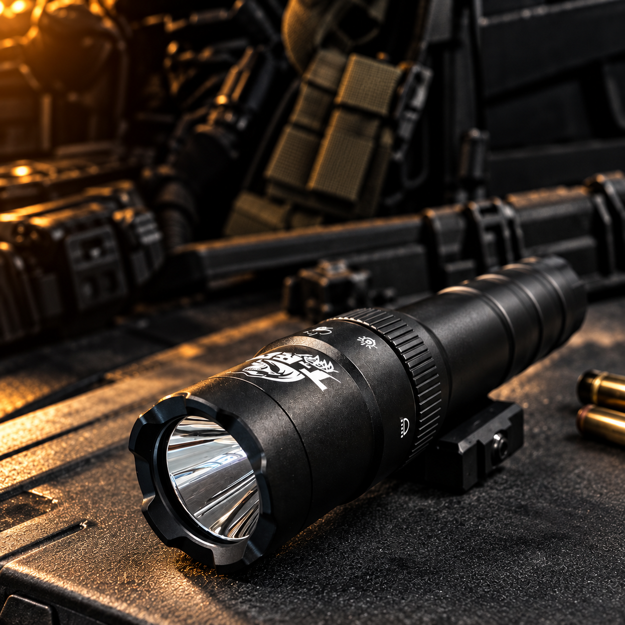 T-REX Laser & Tactical Flashlight Combo | 2500 Lumens | Black